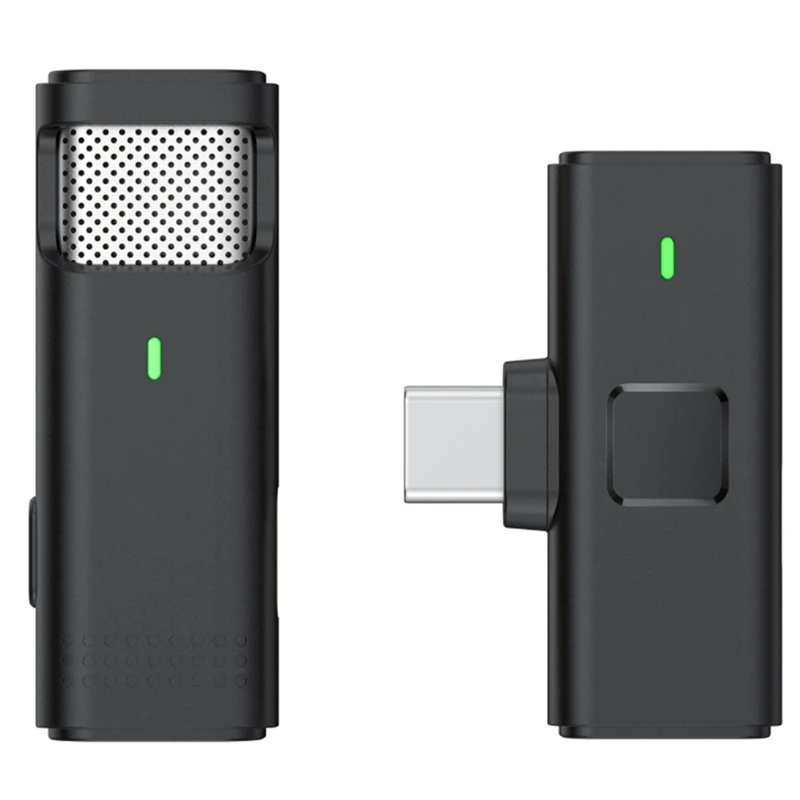 

Беспроводной микрофон для интерфейса Type-C, нажимной микрофон с разъемом Plug & Play, петличный микрофон с Bluetooth для записи видео, Youtube,Vlog и т. д.