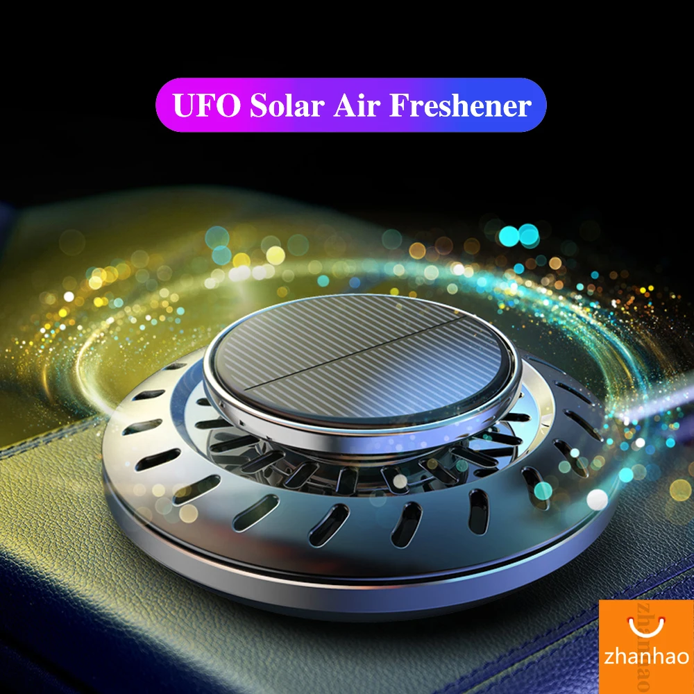 

Solar Car Air Freshener Rotating UFO Fragrance Decorative Supplies Interior Accessories Car Flavoring Original Perfume Diffuser