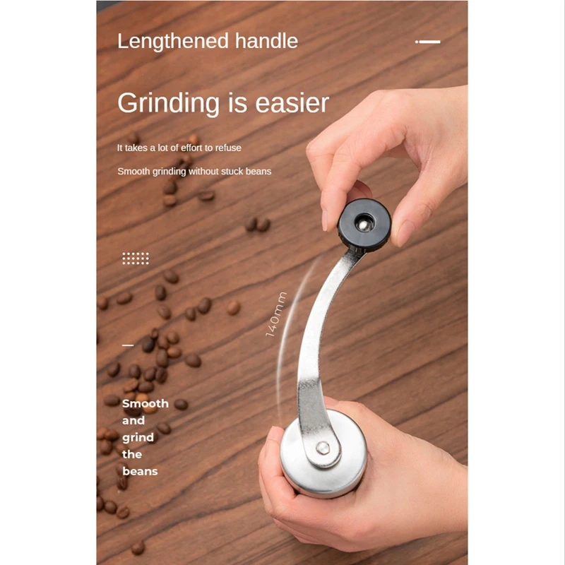 1 шт. ручная кофемолка мини ручные кофемолки для перца из нержавеющей стали