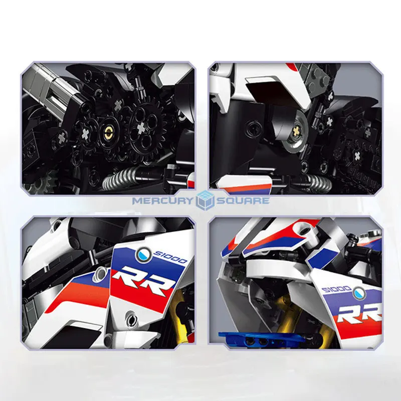 S1000RR дорожный мотоцикл MOC горный Автомобиль Спорт скоростной Кирпичи Модель