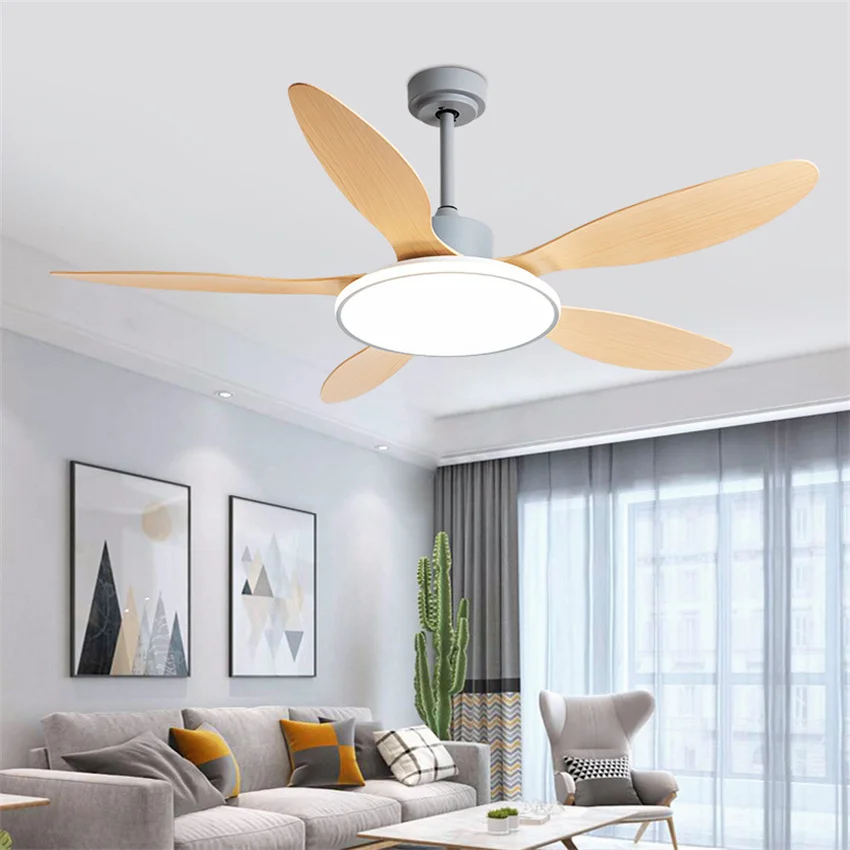 

46/56 Inch Ceiling Light Fans Side Light LED Variable Frequency Mute Bedroom Ceiling Fan Lamp Timing Function Remote Control Fan
