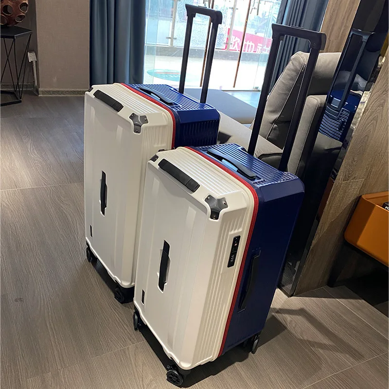 Spinner Wheel Thickened Trolley Suitcase 22 Inch High Appear