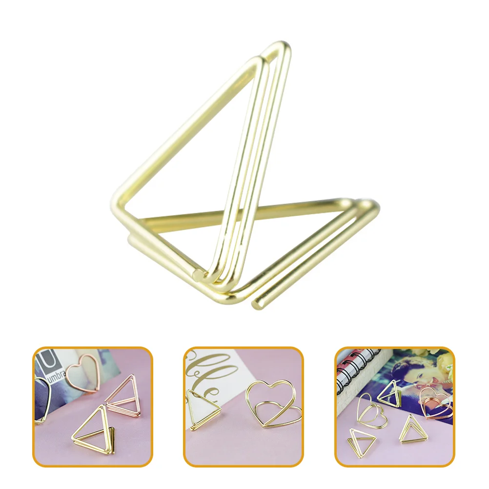 

100pcs Metal Clips Ornaments DIY Photo Clips Cards Holders Table Number Holders