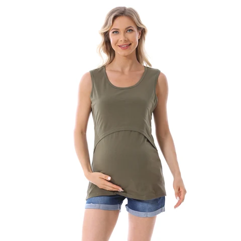 Женская одежда для беременных, топы на бретелях без рукавов, одежда для беременных, летние майки, большие размеры S-5XL