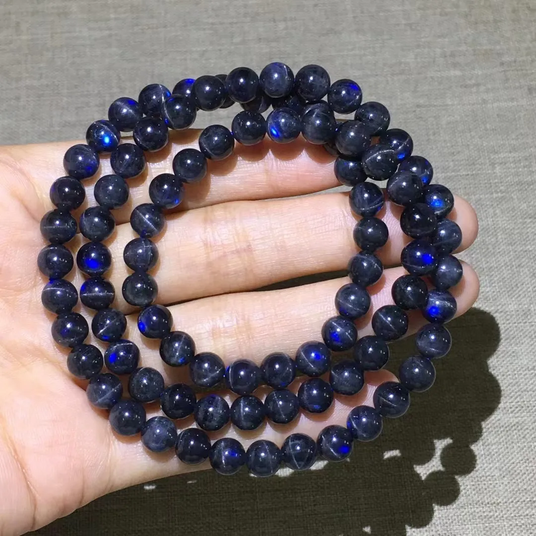 

Женский браслет из натурального Лабрадорита, 6 мм