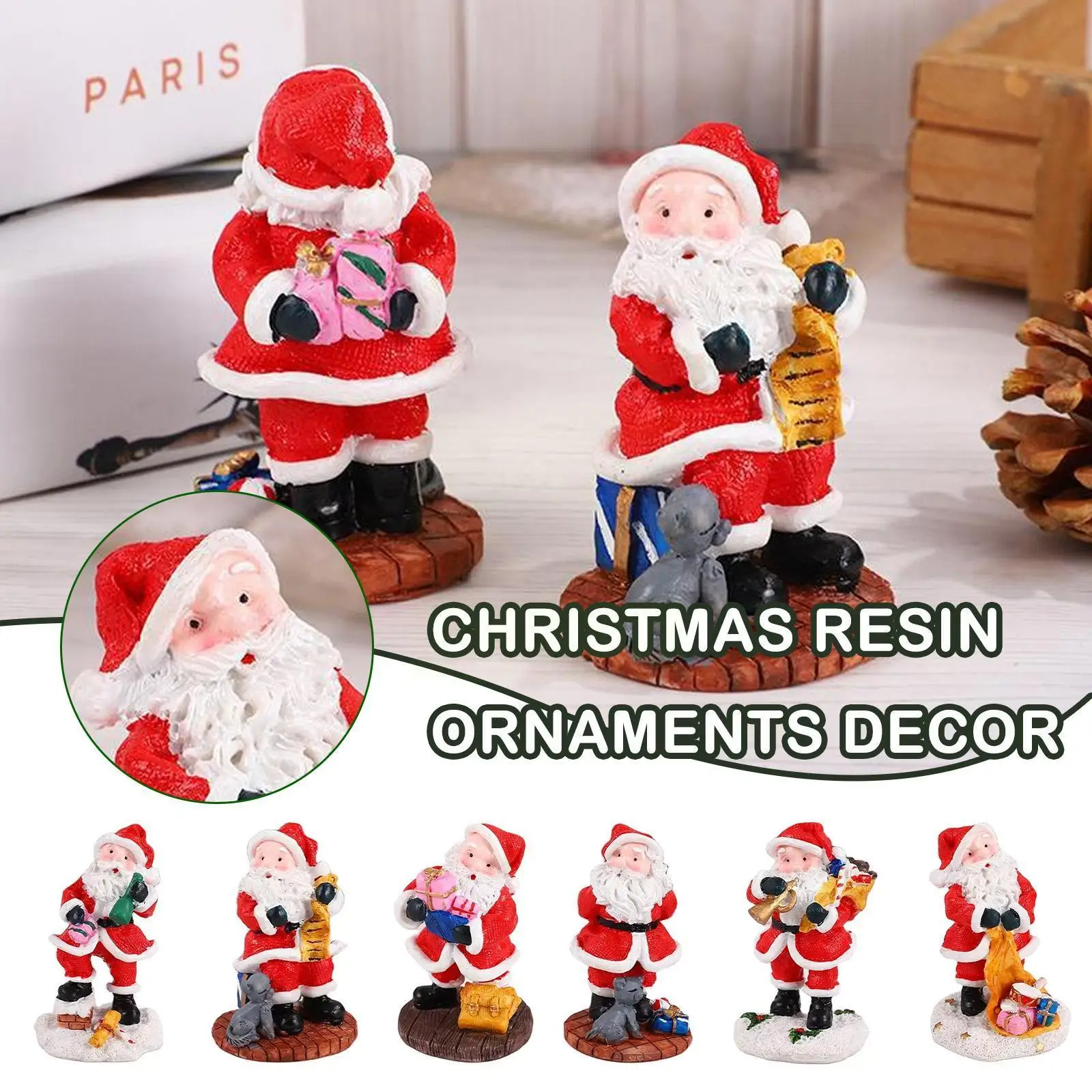 

3d Santa Claus Candle Mold Christmas Decor Ornaments Moulds Resin Silcone Aromatherapy Clays Silicone Crafts Mould Gypsum D G8c7