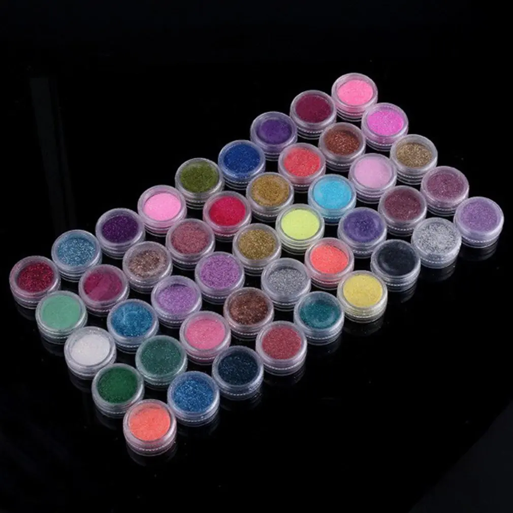 

45 Colors Mini Powder Temporary Shimmer Glitter Diamond Painting for Decoration Shinning DIY Nail Tattoo Body Art Design