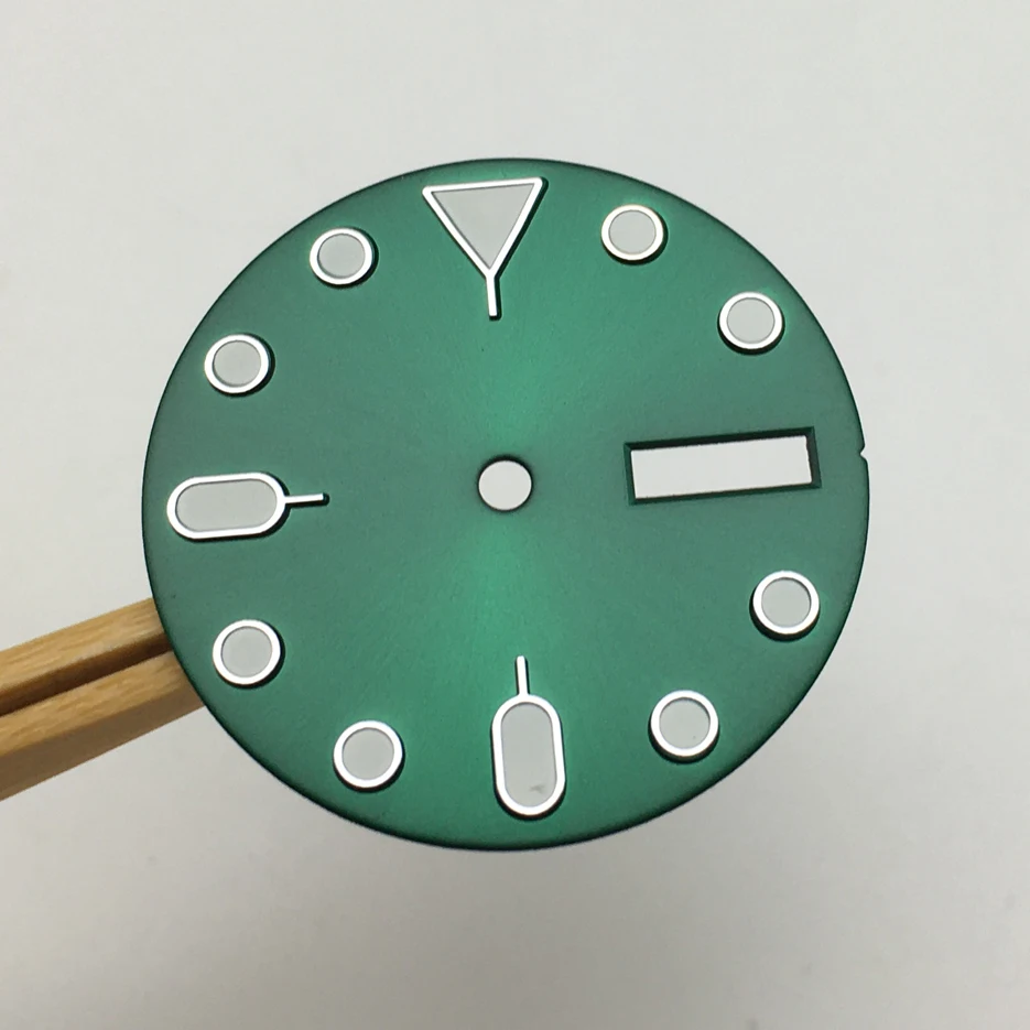 No Logo 28.5mm Watch Dial Replacement, Modified Dial, Luminous Face, for NH36A Movement BA7 Men Watch Accessories