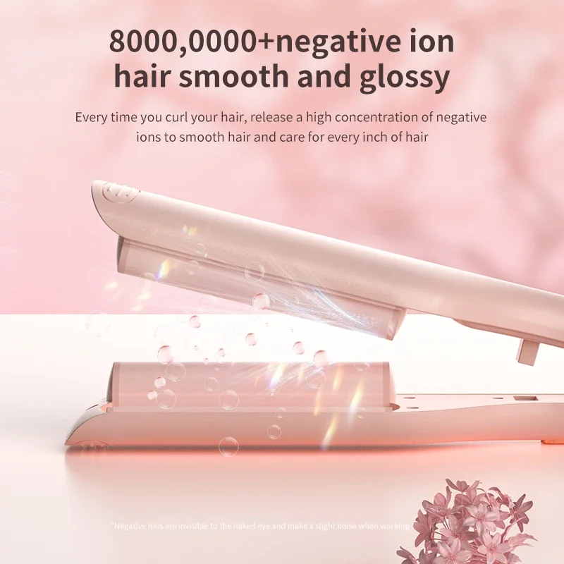 Волнистые Щипцы Для Завивки Волос 25 Мм Большой Объем Короткие Сухого И Влажного