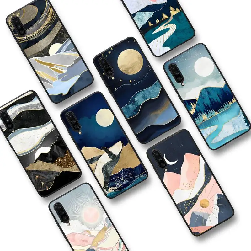 

Mountain Marble Moon Phone Case For Xiaomi mi9 mi8 F1 9SE 10lite note10lite Mi8lite Coque for xiaomi mi5x