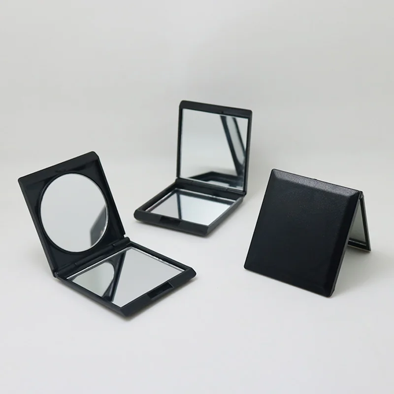 

Square Pocket Mirror, 1X/2X Magnification Compact Travel Makeup Mirror, 2-Sided, Portable, Folding, Handheld Mirror for Gift