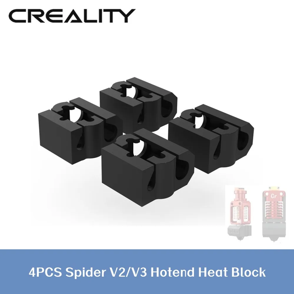 

Creality Silicone Sleeve 4PCS For Spider V2/V3 Hotend Heat Block for Spider V2/V3 High Temperature and High Flow Hotend Parts