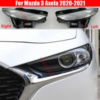 auto light caps for for mazda 3 axela 2020 2021 transparent lampshade lamp shade front headlight cover glass lens shell