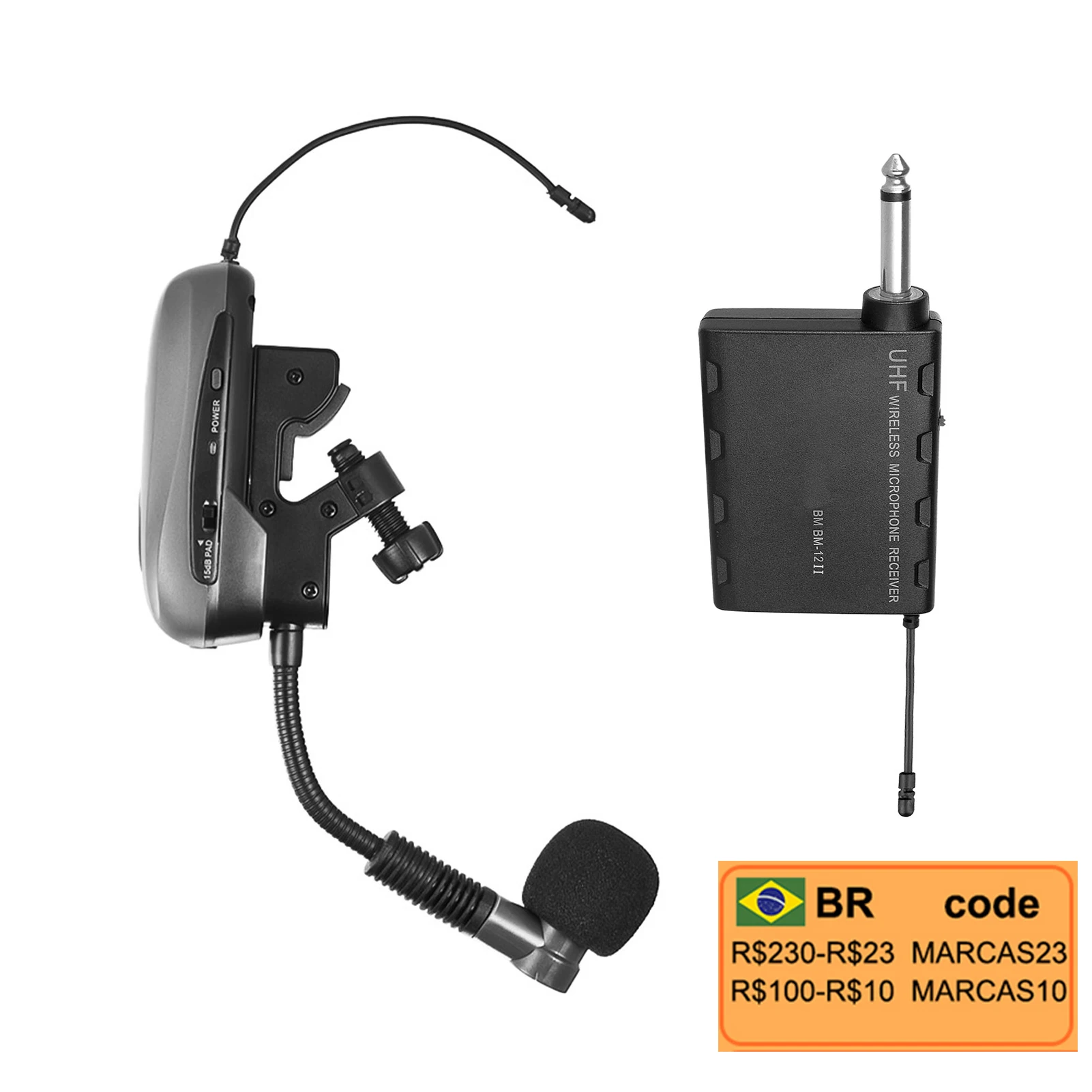 Профессиональный беспроводной приемник Baomic BM-12/V2 UHF микрофонная система и