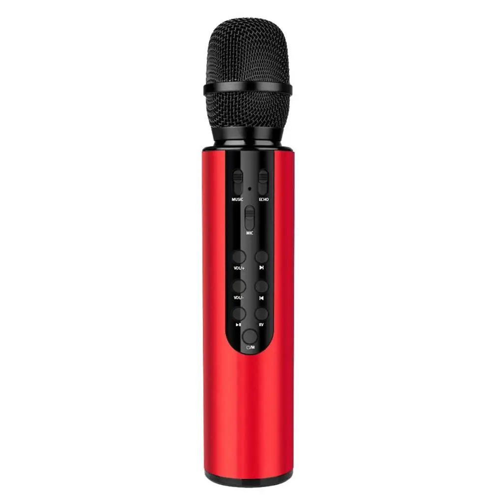 

Mini Microphone Sing Speaker Fine Workmanship Compact Size Stable Connection Wireless Mic Singing Supplies Karaoke Device