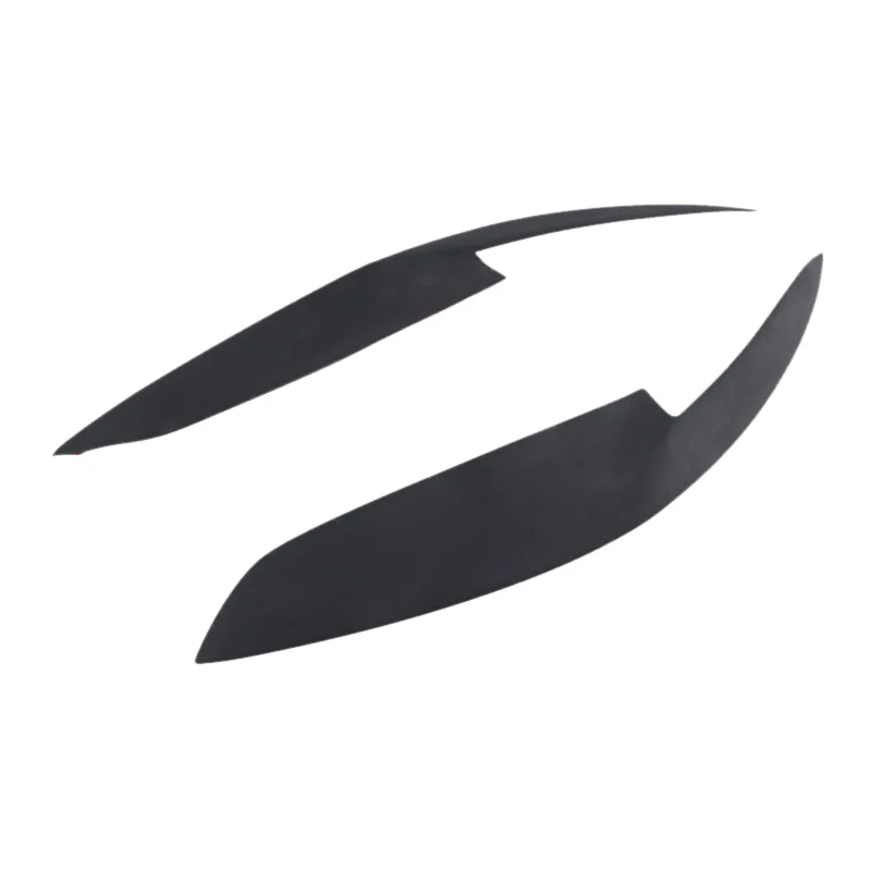 

1 Pair Car Front Headlight Eyebrow Eye Lid Eyelid Cover Trim Fit For Toyota Corolla 2007 2008 2009 Black Resin