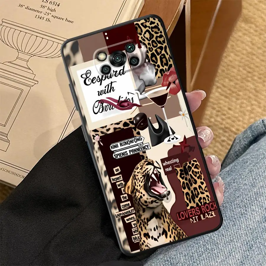 Фото Чехол Roaring Cheetah для Xiaomi Poco F8 F1 C50 X3 X4 X5 X7 Pro F3 M3 M4 M7 M5 C75 C61 Funda Phone Cover C71 №2