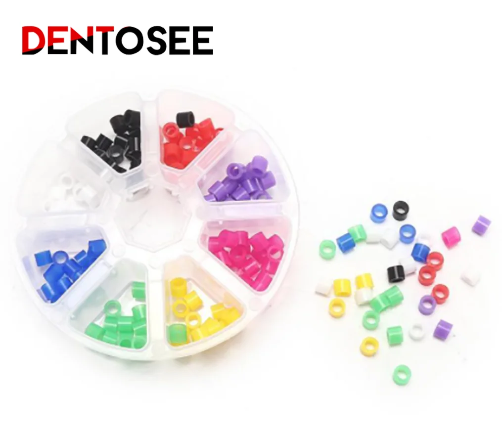 

160PCS Dental Silicone Color Code Ring Autoclavable Universal Instrument Colorful Rings