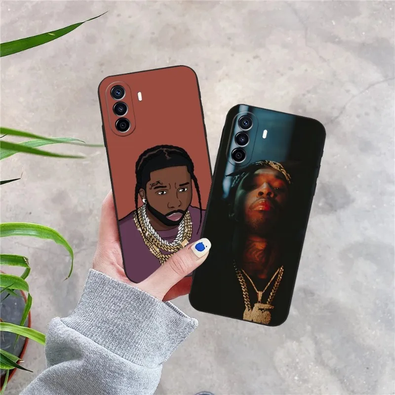 

POP SMOKE Famous Rapper Phone Case For Huawei P30Pro P50 P40 P20 P10 P9 Pro Plus P8 P7 Psmart Z Nova 8 8I 8PRO 8SE Coque