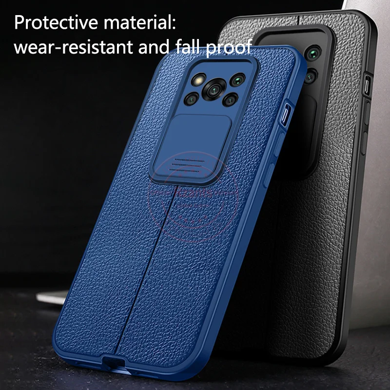 

Rzants For Xiaomi Poco X3 Poco X3 Pro X3 NFC Leather Phone Case [Blue whale]Anti fingerprint Camera Lens Protect Casing
