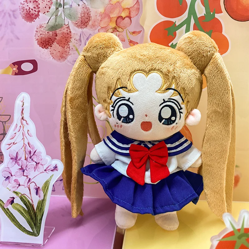 

18cm Kawaii Magic Girl Soft Plush Filled Throw Pillow Anime Plush Doll Sofa Decoration Toys Birthday Christmas Gifts for Friends