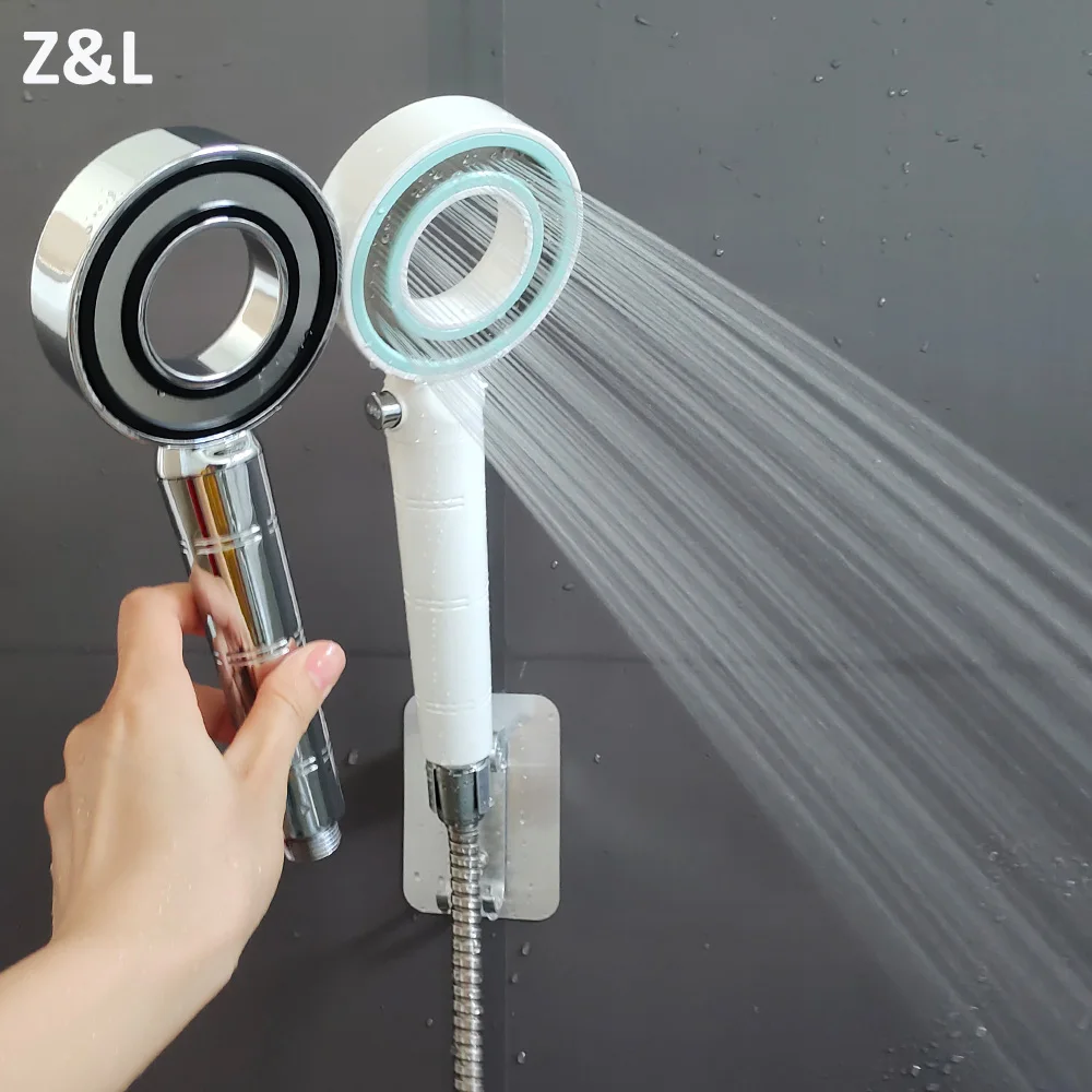 

New Modern Bathroom Shower Head High Pressure Showers Saving Water Rainfall Showerhead Stop Water Head Bathroom Accessories