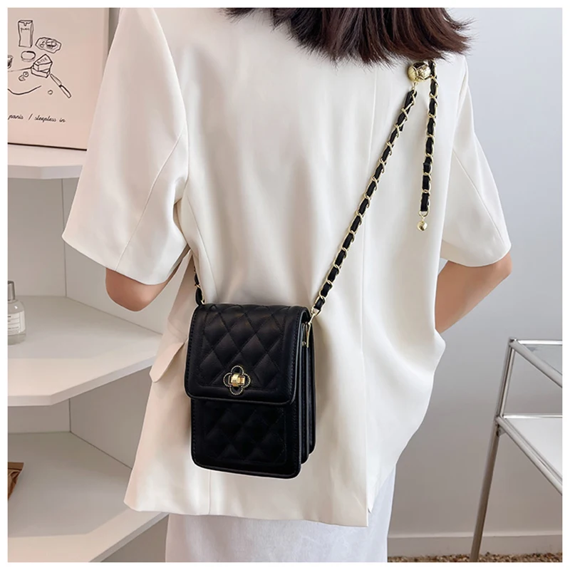 

Hihg Quality Women's Shoulder Bags Fashion Messenger Bags for Woman 2022 New Simple Leather Bag Handbag of Mobile Phone Bag