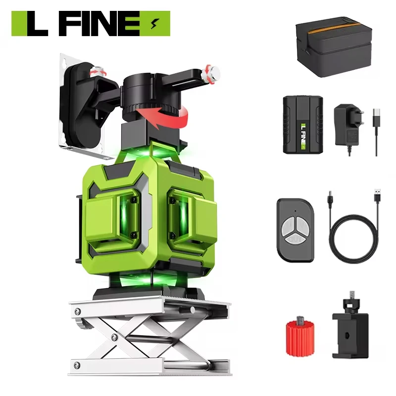 Профессиональный Лазерный Уровень LFINE 12/16 Линий Автоматический