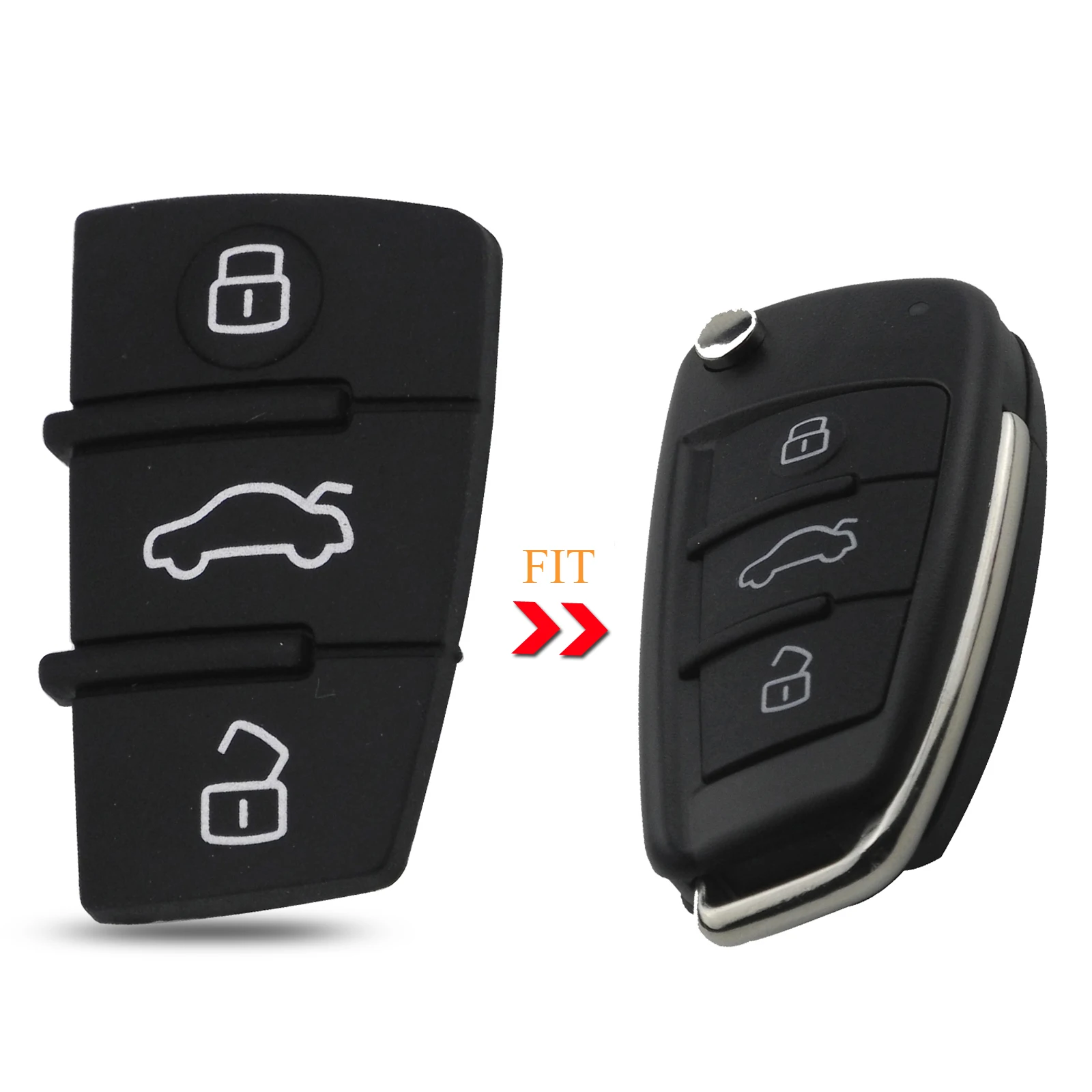 

Jingyuqin 3-кнопочный Автоматический Удаленный Ключ Panic Для Складных Ключей