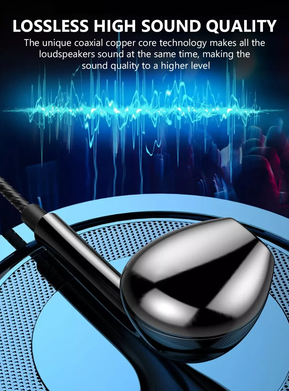 

Quad-core Stereo 3.5mm Wired Control Earphone Headset Headphones With Bass For IOS Android Phone Earphone Wire Stereo Headset
