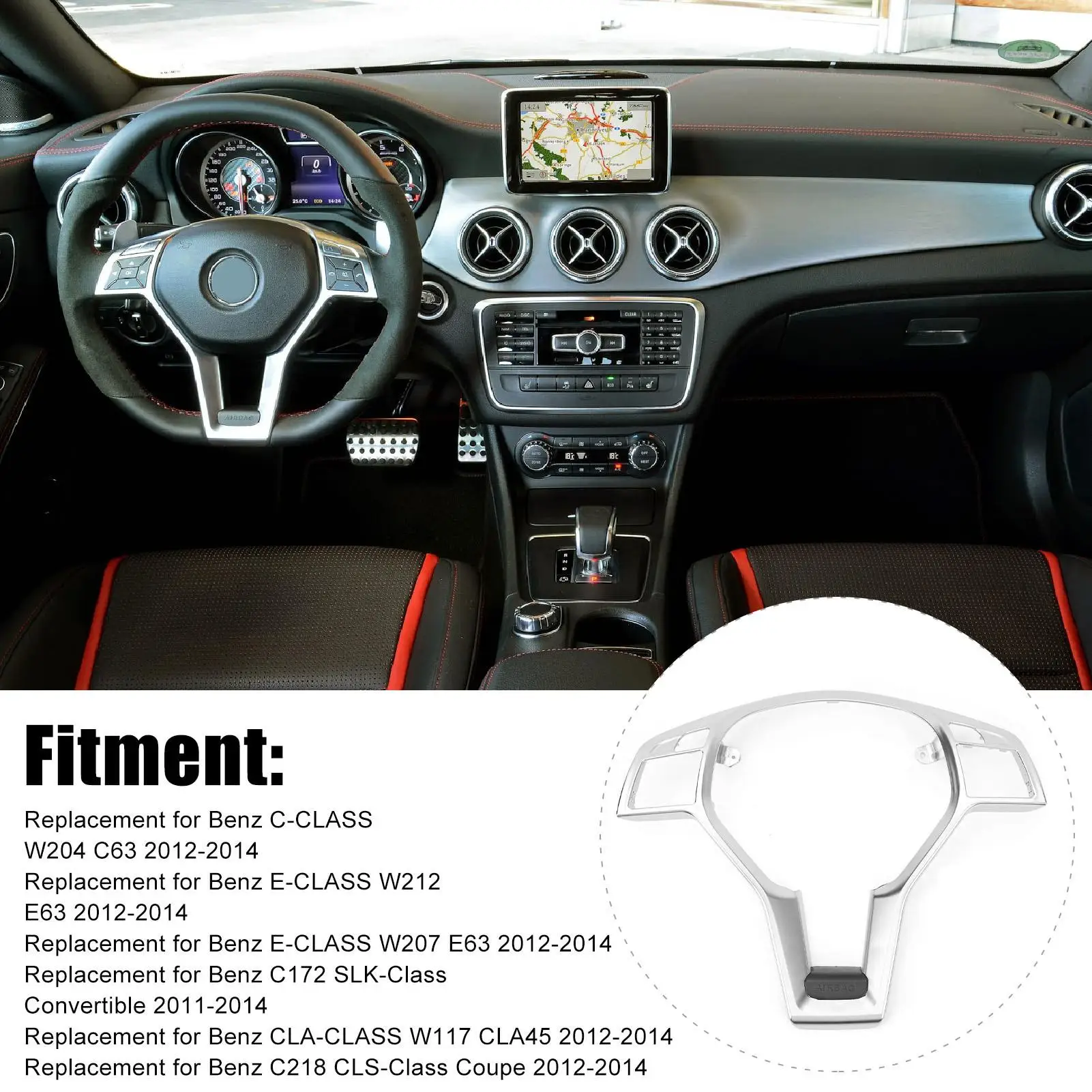 Декоративная крышка на руль панель легкая установка 0994640013 идеально подходит для