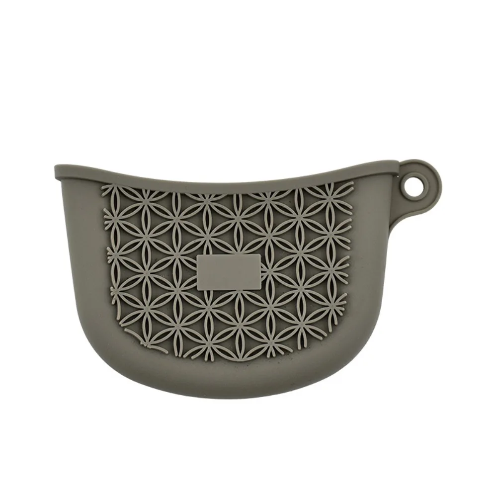 Полезный силиконовый чехол для ручки кастрюли, нескользящий зажим для ушей кастрюли с защитой от ожогов, серый утолщенный держатель для ручки кастрюли, железный горшок