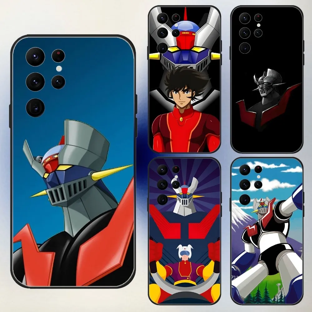 Чехол для телефона Mazinger Z Robot Samsung S24 23 22 30 21 10 9 Ultra Plus Lite FE 5G черный мягкий чехол