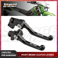 for kawasaki klx250r klx300r klx650r pivot brake clutch levers motorcycle parts racing handlebar dirt bike klx 250r 300r 650r
