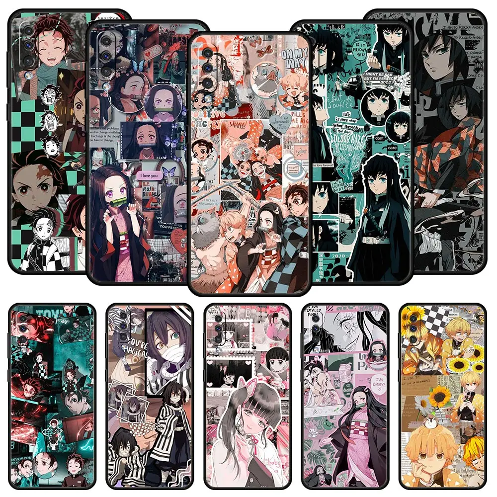 

Kimetsu no Yaiba Anime Demon Slayer Phone Case For Samsung A52 A50 A70 A10 A30 A40 A20S A20E A02S A12 A22 A72 A32 5G A04s Cover