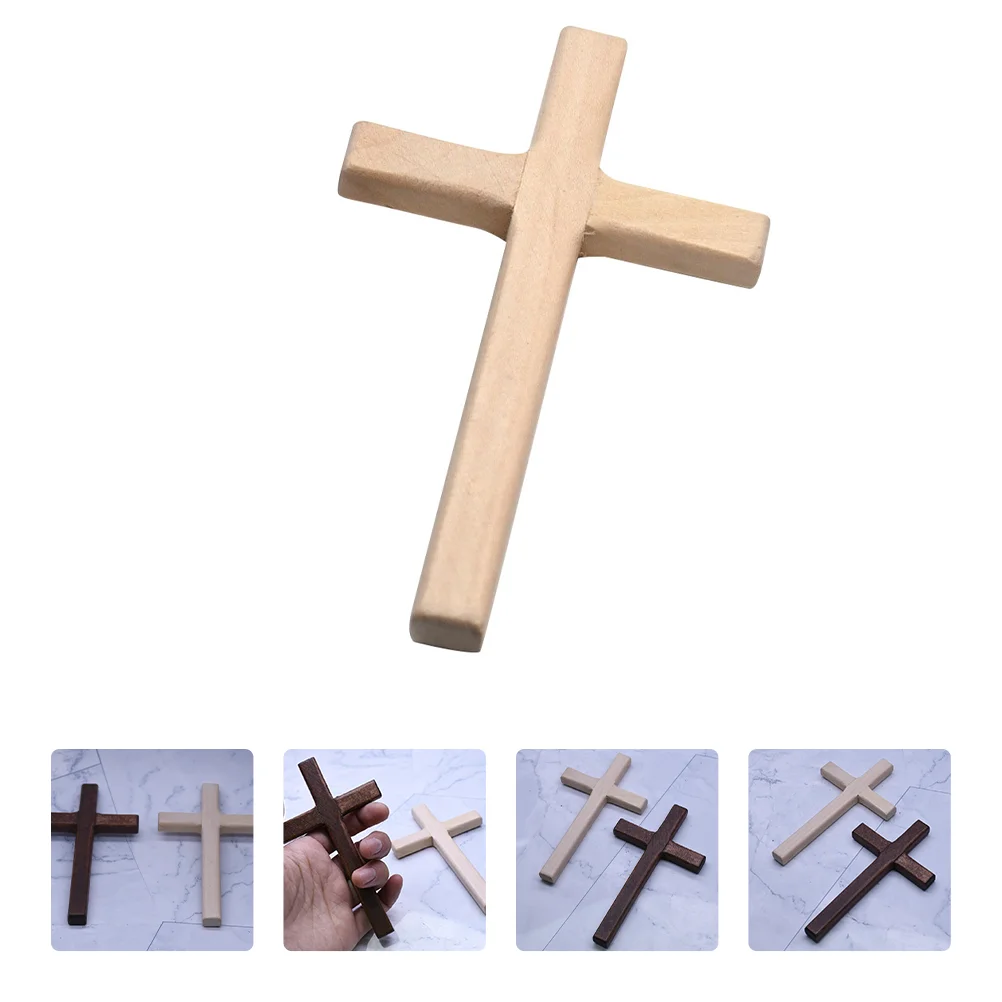 

6 Pcs Catholic Cross Ornament Present Ornaments Jesus Cross Wall Crucifix Craft Cross Religious Cross Ornament Gifts Bulk