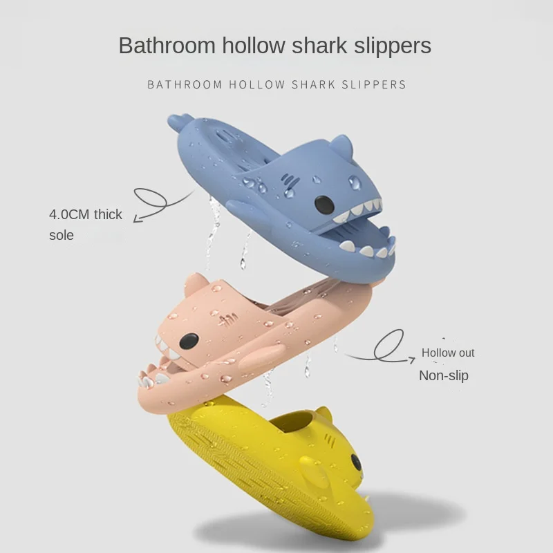 

Shark Slippers Women's Summer Sandals Women's 2022 Slippers Men's Home Non-slip Couple Outdoor Indoor Funny Slippers