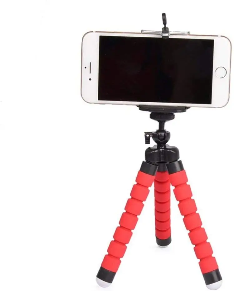 

2023 Tripé Para Celular Flexivel E Camera Vermelho CBRN08759