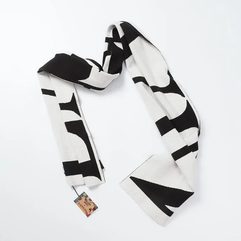 

2024 Новый Классический утолщенный теплый шарф Lanvin из искусственного кашемира