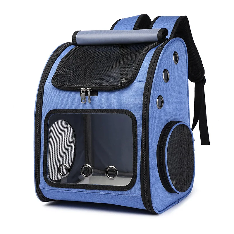 

Прозрачная сумка для кошек, удобный дышащий складной рюкзак для переноски домашних животных, для собак и кошек, для путешествий