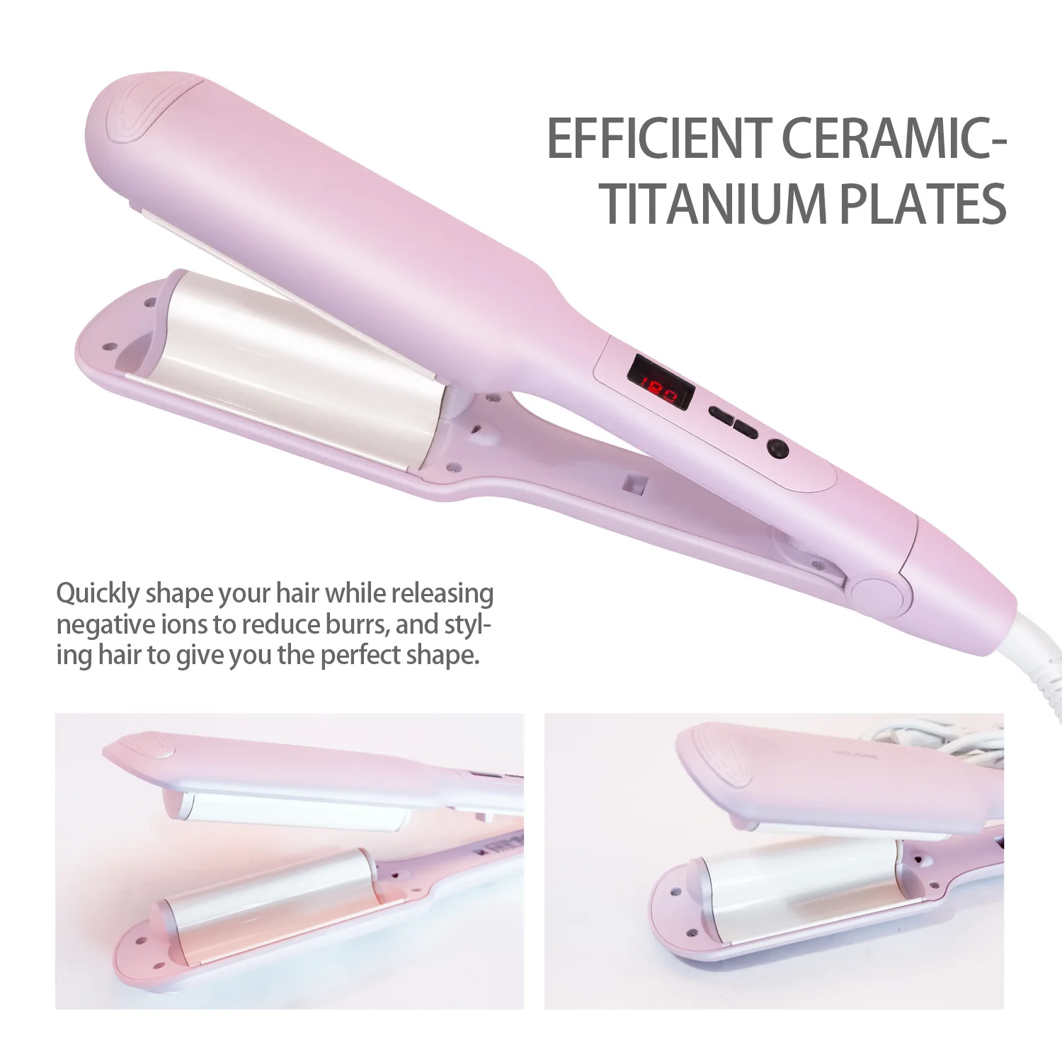 2 в 1 спиральный выпрямитель для волос с расческой |