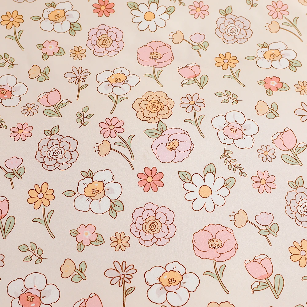 Осенне-весенняя постельная простыня с розовым цветком Sabanas эластичный