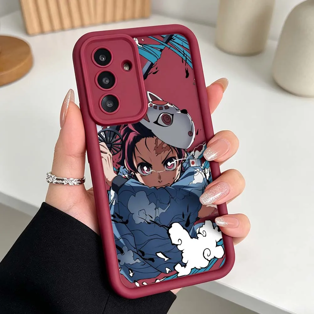 Чехол для телефона Demon Slayer Kimetsu no Yaiba для Samsung Galaxy A71 A57 A56 A55 A54 A53 A52s A17 A16 A06, силиконовый чехол с рисунком Eye Ladder (art.: 3920dc426ad27) - 3920dc426ad27