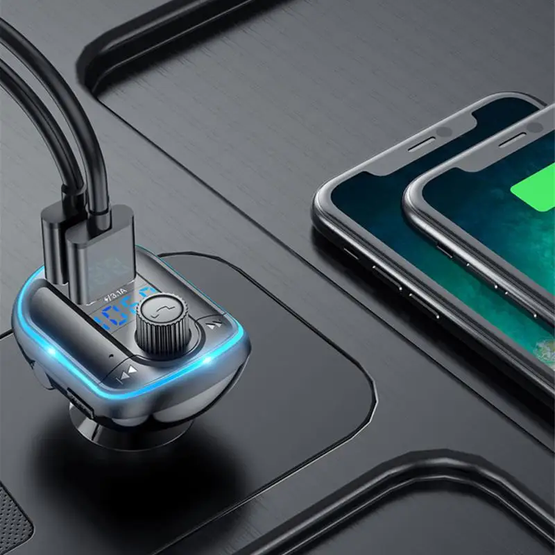 

Автомобильный Bluetooth Mp3 3.1a Громкая связь с окружающим планшетом двойной Usb автомобильный фототрансмиттер Fm Автомобильный Mp3