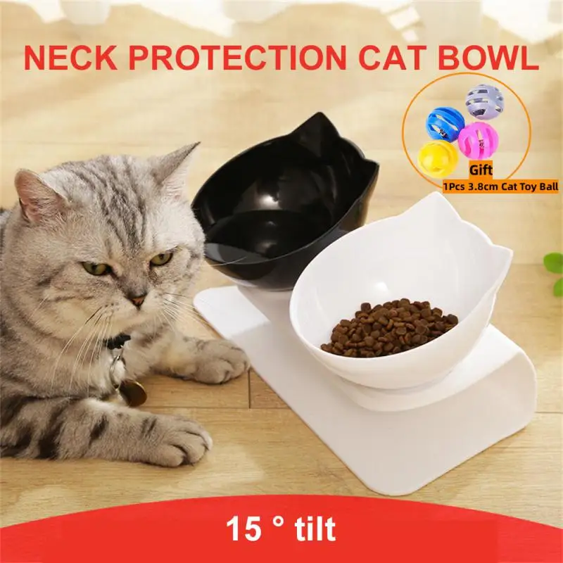 

Non-Slip Double Cat Bowl Pet Water Food Feed Dog Bowls Pet Bowl With Inclination Stand Cats Feeder Feeding Bowl Kitten Supplies