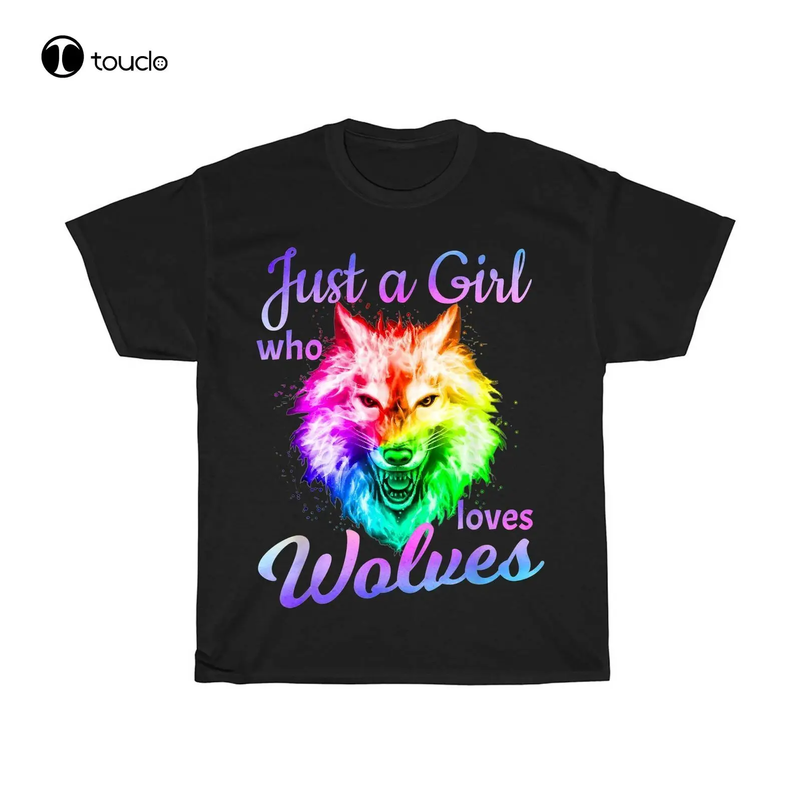 

Футболка унисекс с надписью «Just A Girl Who Loves Wolf»