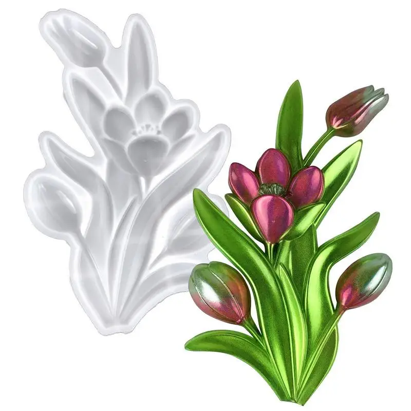 

Flower Wall Living Room Dining Table Home Garden Tulip Artificial Flower Artificial Bouquet Tulips Fake Flower Wedding Decoratin