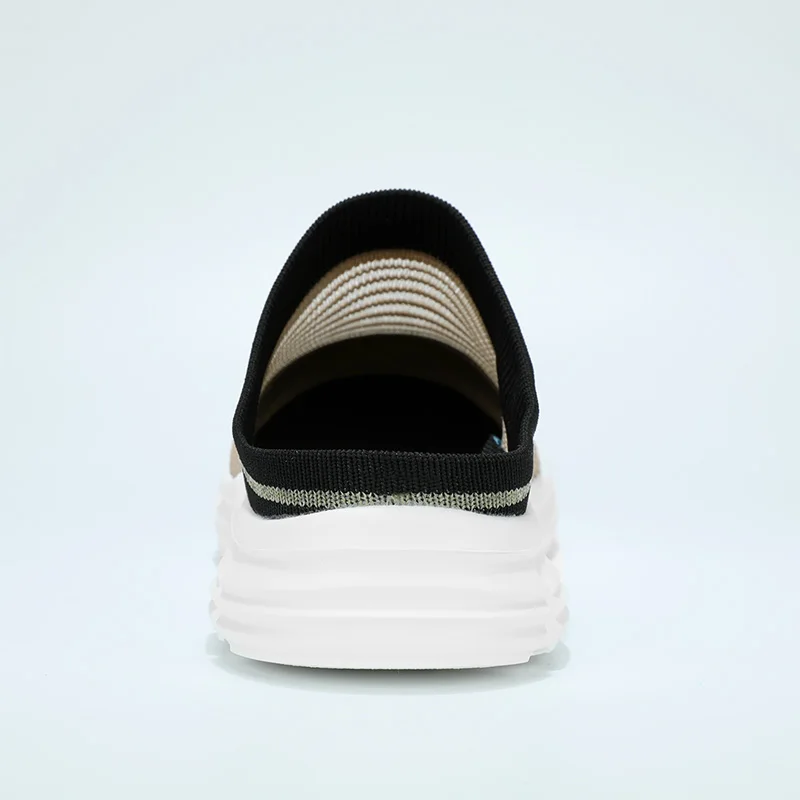 Men half shoes Summer 2022 trend half slippers tow beach shoes Women breathable flying woven non-slip fashion wear personality