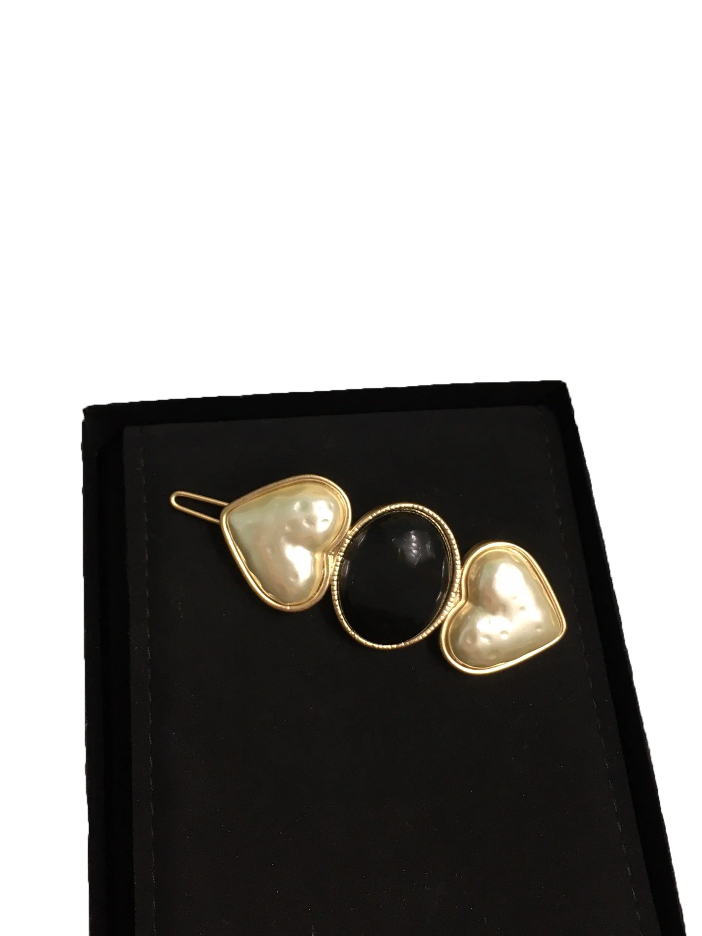 

2022 Fashion Jewelry For Women Black And White Peach Heart Resin Hairpin Hair Ornament Hair Wear Jewelry Hair Luxury Top Jewelry