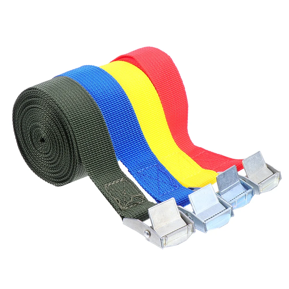 

4Pcs Heavy Duty Lashing Straps Practical Tie-down Straps for Cargo Luggage
